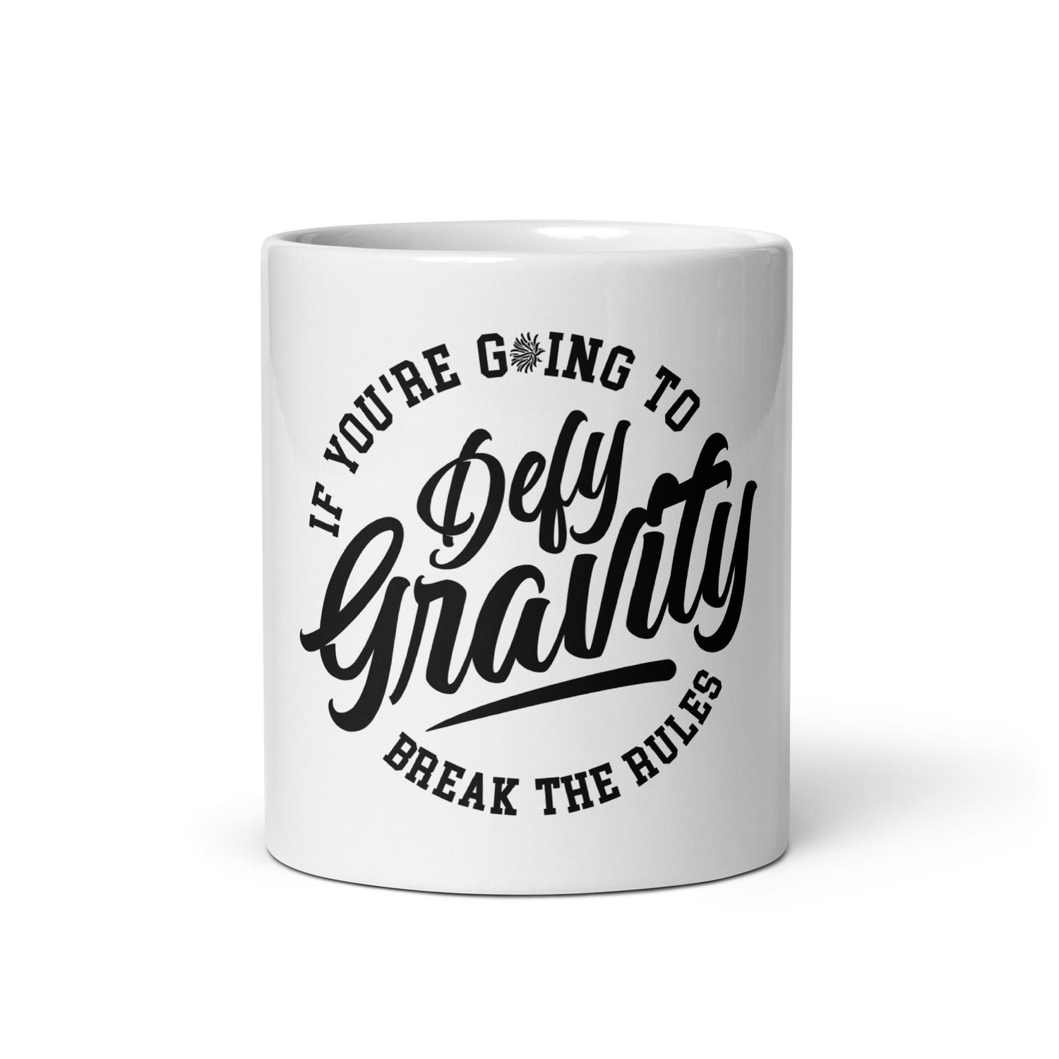 White glossy mug