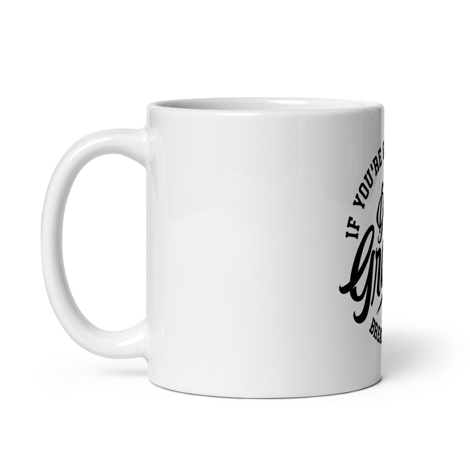 White glossy mug