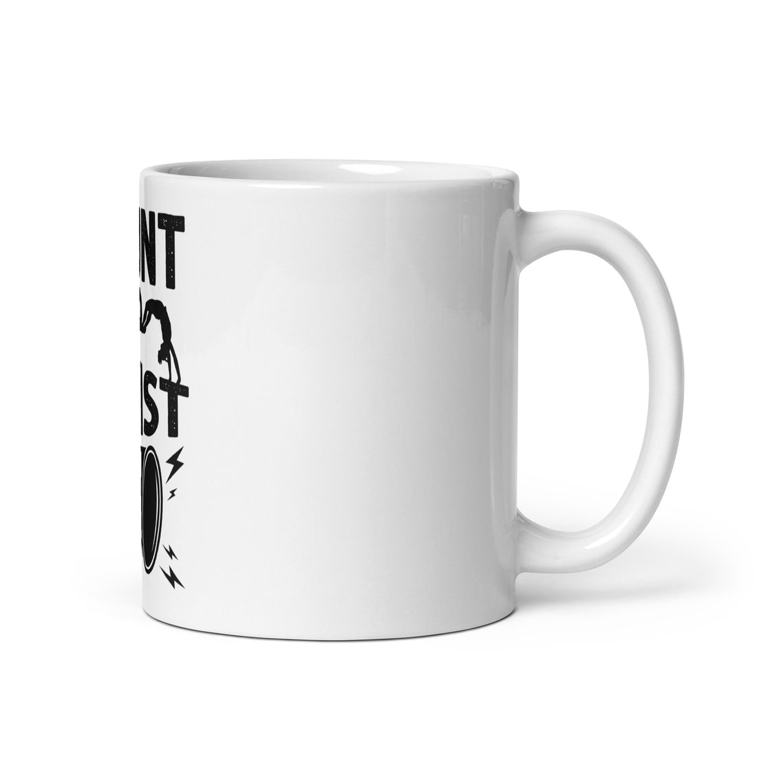 White glossy mug