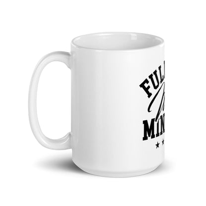 White glossy mug