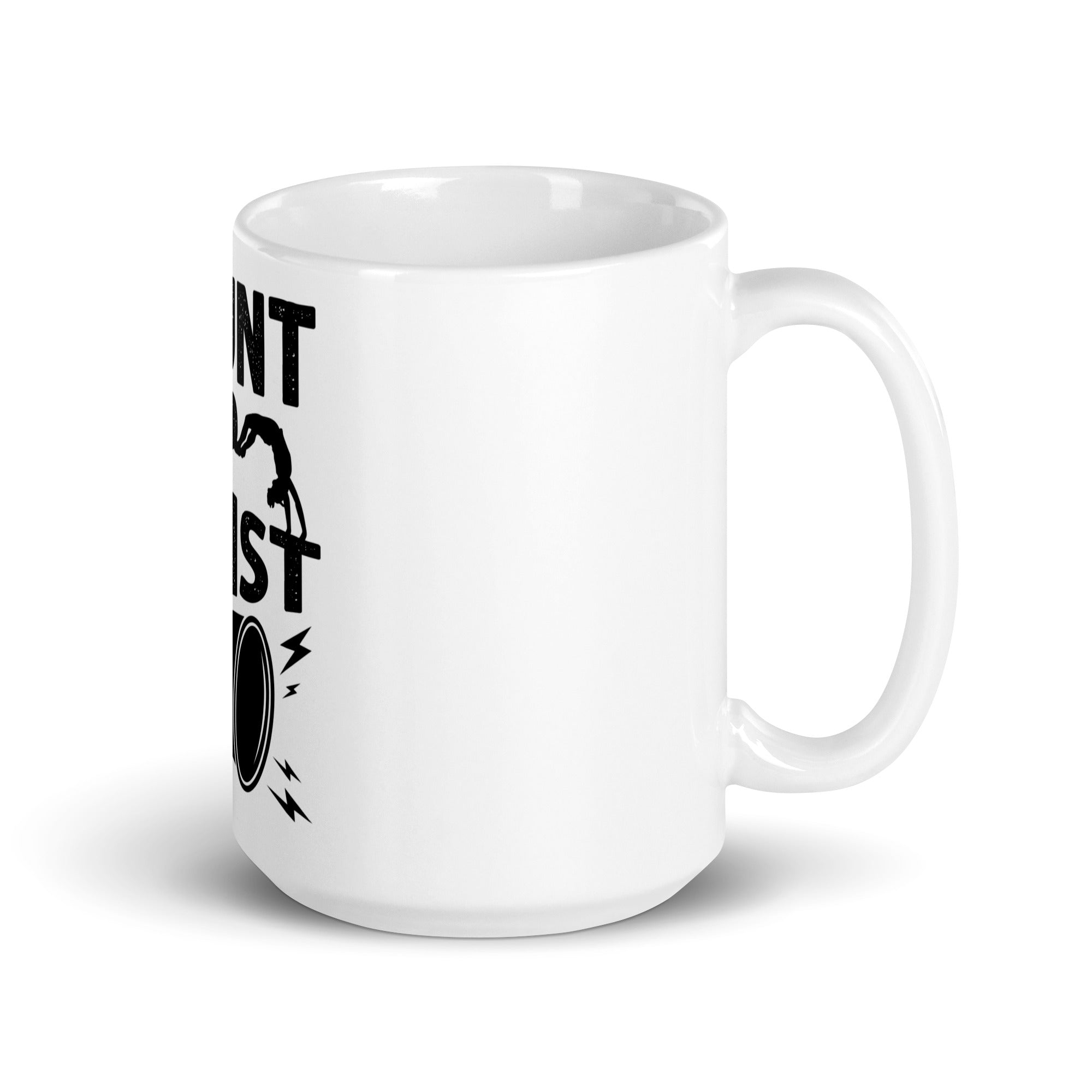 White glossy mug