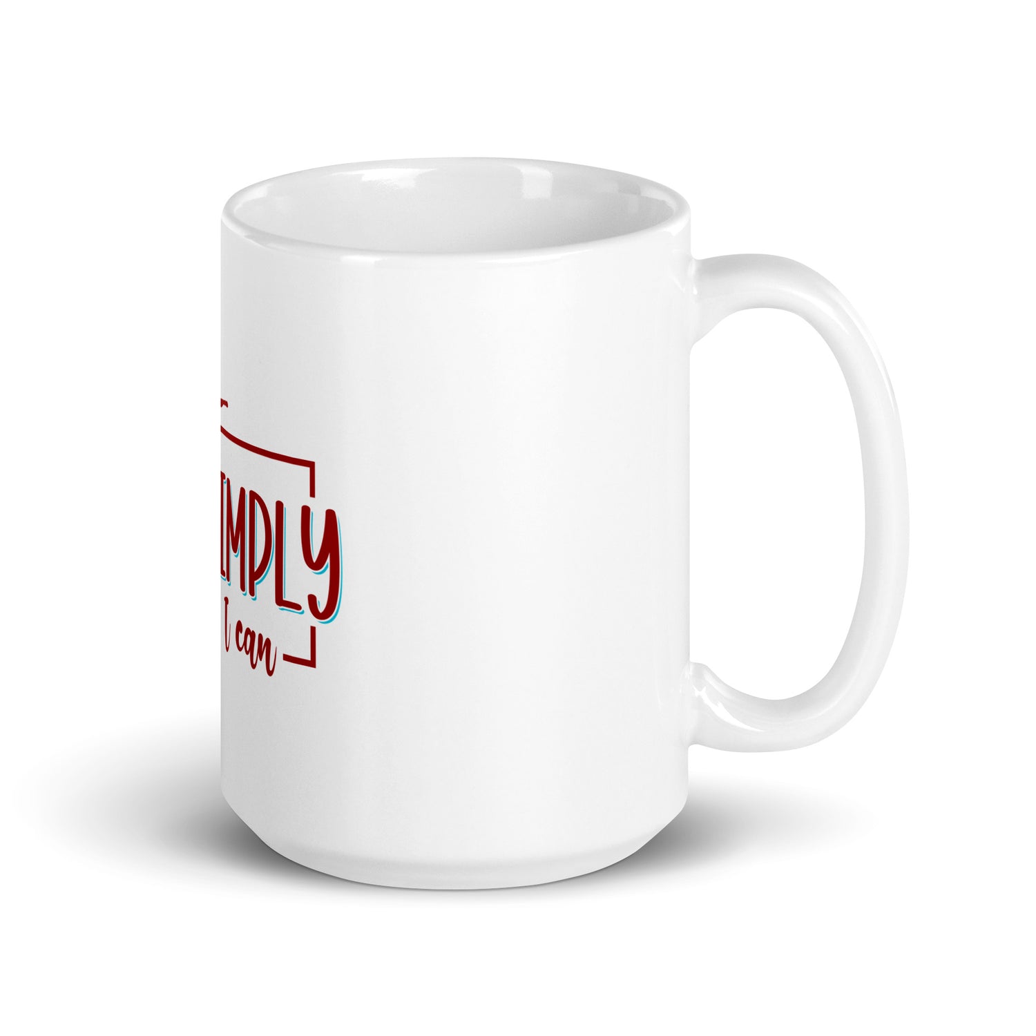 White glossy mug