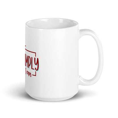 White glossy mug